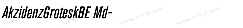 AkzidenzGroteskBE Md字体转换